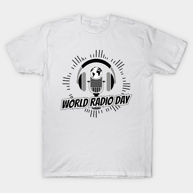 world radio day T-Shirt by Khenyot